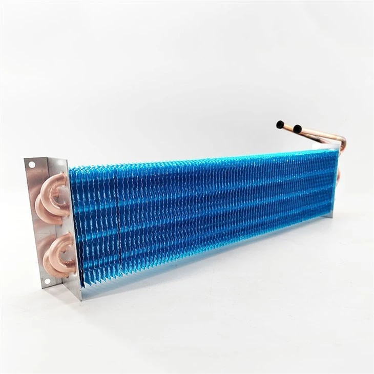 Copper Fin Tube Air Cooled Conditioning Condenser Coil